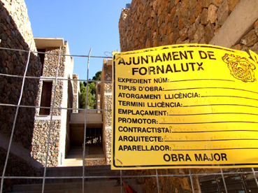 L'accés als habitatges de s'Alqueria.