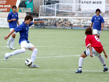 Un dels equips del futbol base solleric.