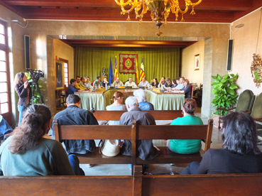 El plenari on es va aprovar la rebaixa.