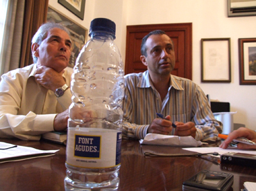 Gual i Femenías durant la roda de premsa