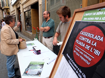 La taula es va muntar al carrer de Sa Lluna
