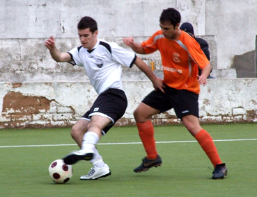 Miki, que fou titular, durant la primera part.