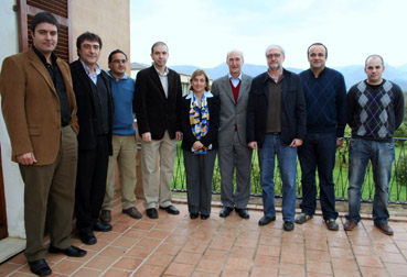 Gabriel Mercè i Montserrat Casas, després de la signatura del conveni.