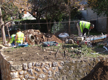 Els operaris avui dematí treballant