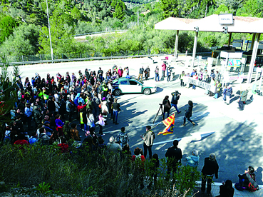 La manifestació de l'any passat que reclamava la gratuïtat.