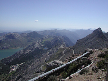 La Serra de Tramuntana, des del cim del Puig Major.