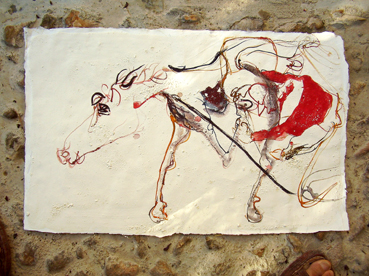 Una obra exposada a la mostra.