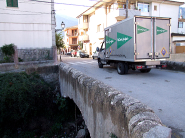 La passarel.la es construirà en aquest punt.