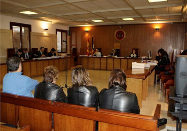 Un instant del judici celebrat ahir a l'Audiència (Foto DM)