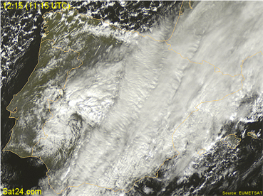Imatge de satèl.lit del temporal