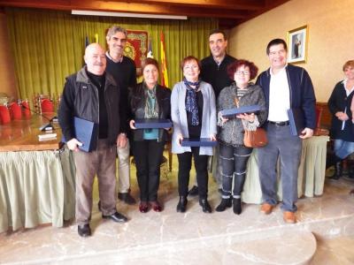 Els treballadors homenatjats ahir