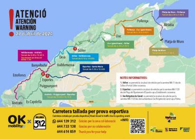 El mapa amb el recorregut de la prova ciclista.