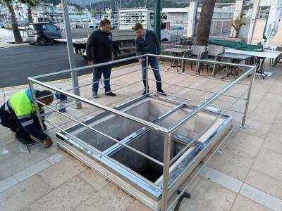 L'estat, ahir dematí, de la nova estructura.