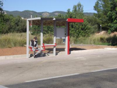 Una de les marquesines, a Bunyola