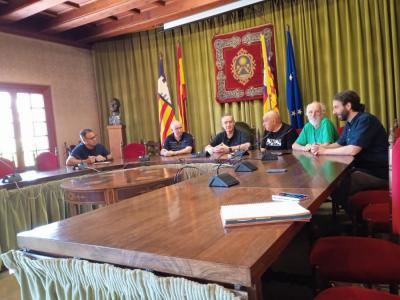 Imatge de la reunió celebrada a l'Ajuntament