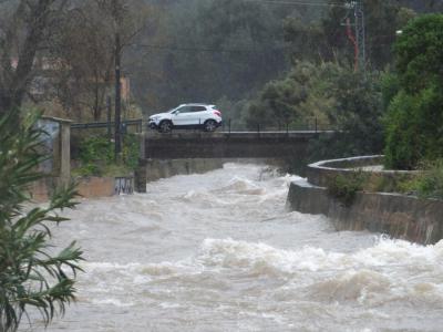 L'aigua baixa amb força pel torrent Major