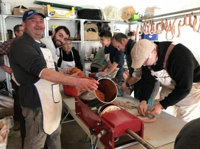 Una imatge de la jornada de matances de dissabte.