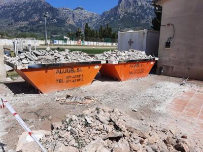 Ja s'han esbucat els antics casetons.