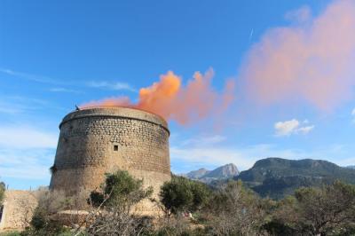 L'encesa que es va fer l'any passat a la Torre Picada.