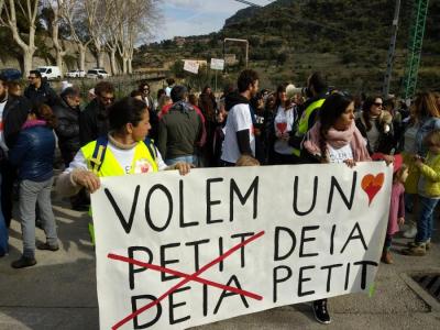 La capçalera de la manifestació