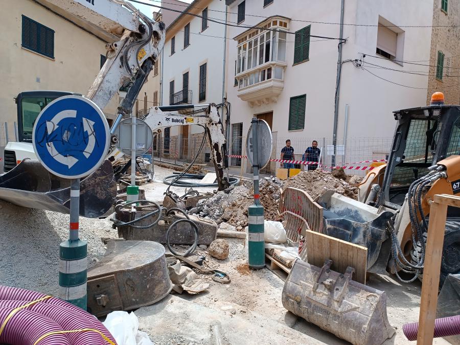 Les obres, avui capvespre, aturades