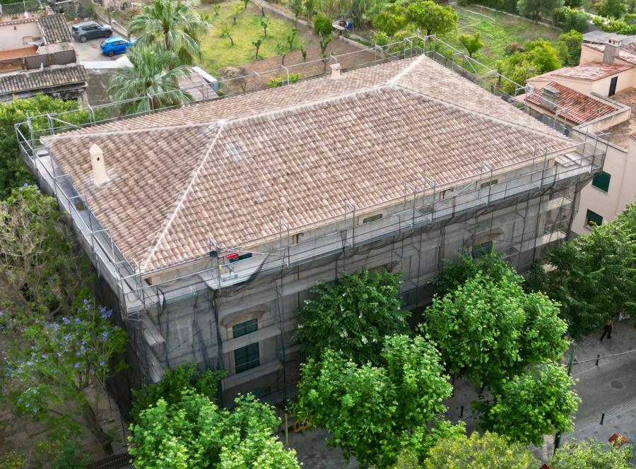 Imatge captada dimecres horabaixa, a vista de dron.