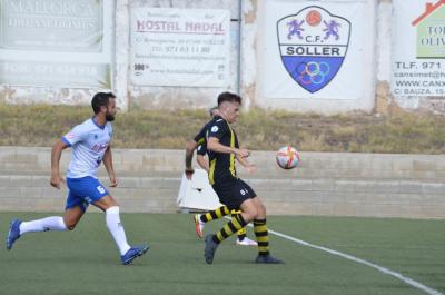 Una imatge del partit disputat avui diumenge a Can Maiol.