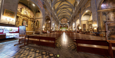 Vista virtual del temple