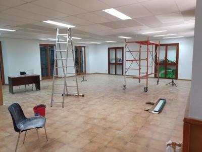 La sala d'assaig de la Banda de Música.