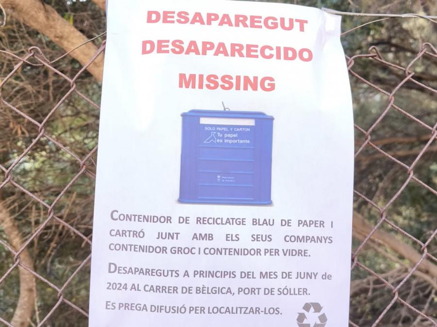 Un cartell instal.lat al carrer de Bèlgica