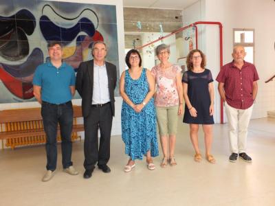 El conseller amb membres de la direcció del Puig