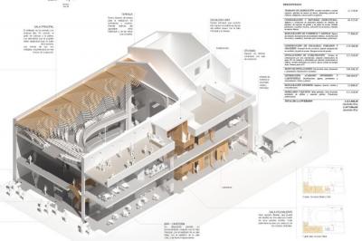 El projecte de restauració del teatre.