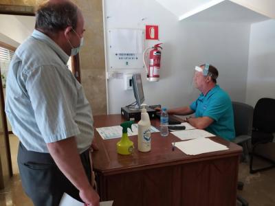 El control es realitzarà a l'entrada