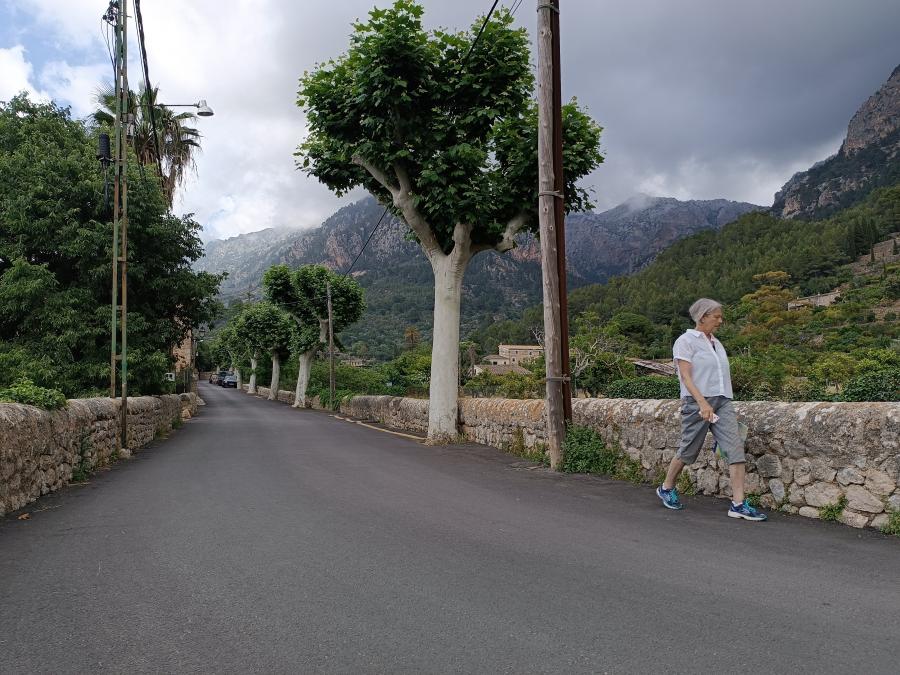El punt d'inici del camí de Biniaraix