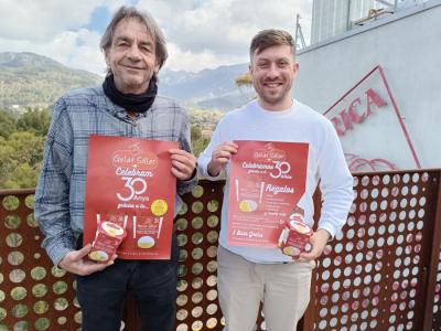 Kraus i Guardiola, durant la presentació de la campanya.