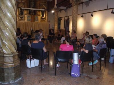 Un instant de l'activitat duita a terme a les Escolàpies.