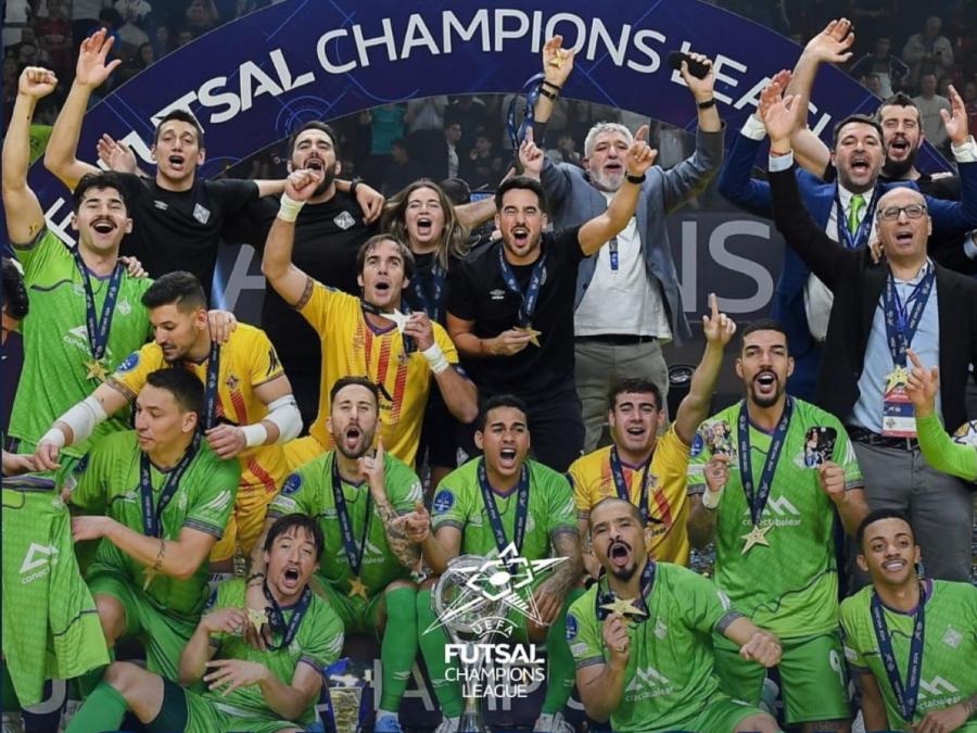 L'equip guanyador de la Copa d'Europa de futbol sala