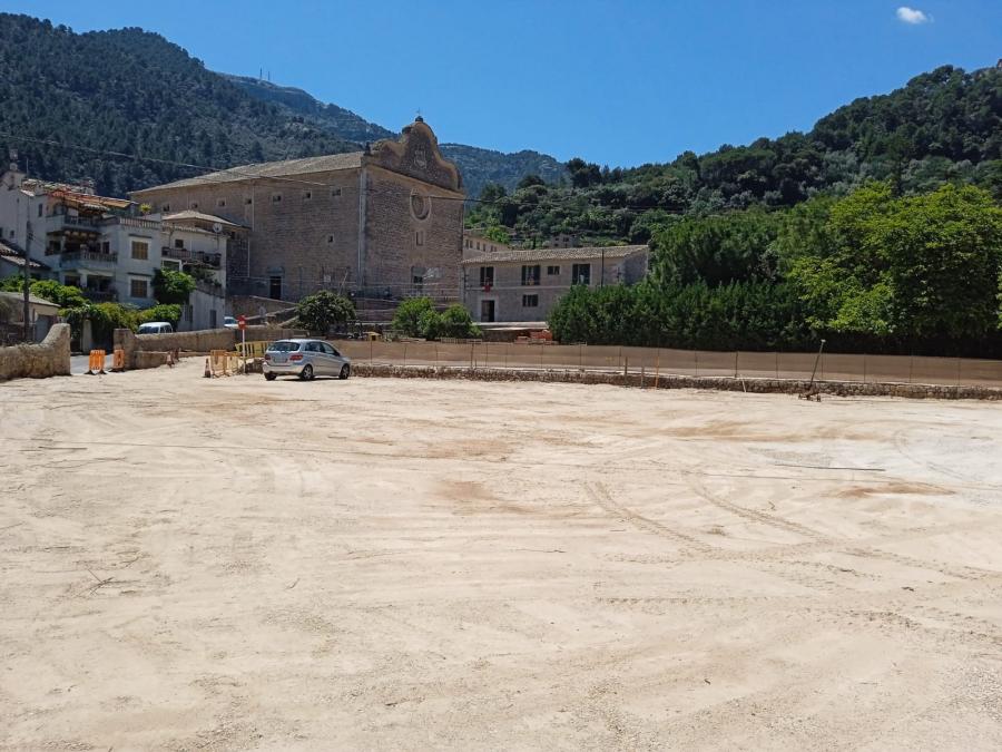 L'aparcament de Can Cera, ahir horabaixa
