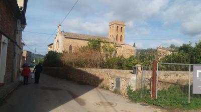 El campanar de l’església de la Mare de Déu de la Victòria, a l’Horta.