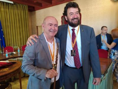 Nadal i Aguiló, el dia de la constitució de l'actual consistori.