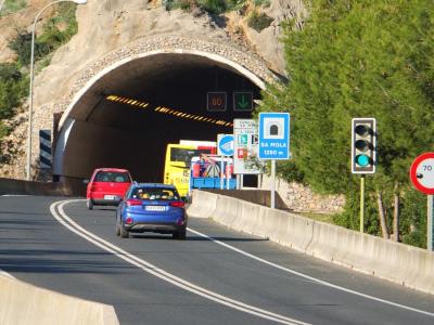 Rampa d'accés al túnel de Sa Mola