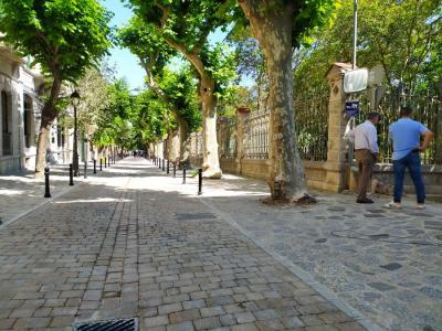 La primera fase de les obres del carrer de la Gran Via.