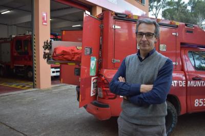 Xisco López, al parc de Sóller