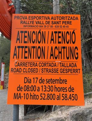 El cartell que anuncia el ral·li d'aquest dissabte.