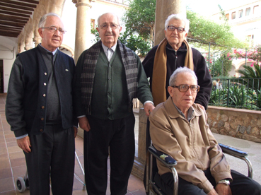 Els darrers missioners dels Sagrats Cors a Sóller, amb Janer a l'esquerra.