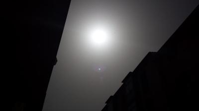El sol vist des del carrer de Sa Filadora