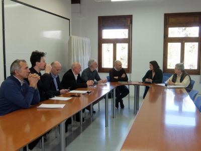 La reunió celebrada ahir a la seu del Consell de Mallorca.