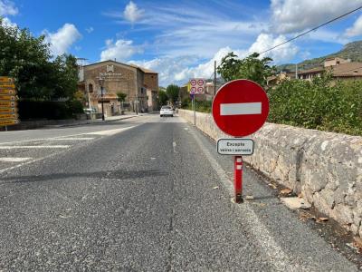El cartell ha estat col.locat avui capvespre