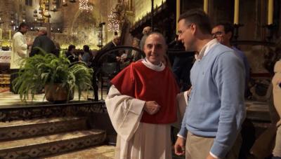 Ramon Lladó, just després de la proclamació a la Seu.