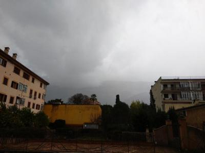 Una tempesta registrada avui capvespre damunt Sóller